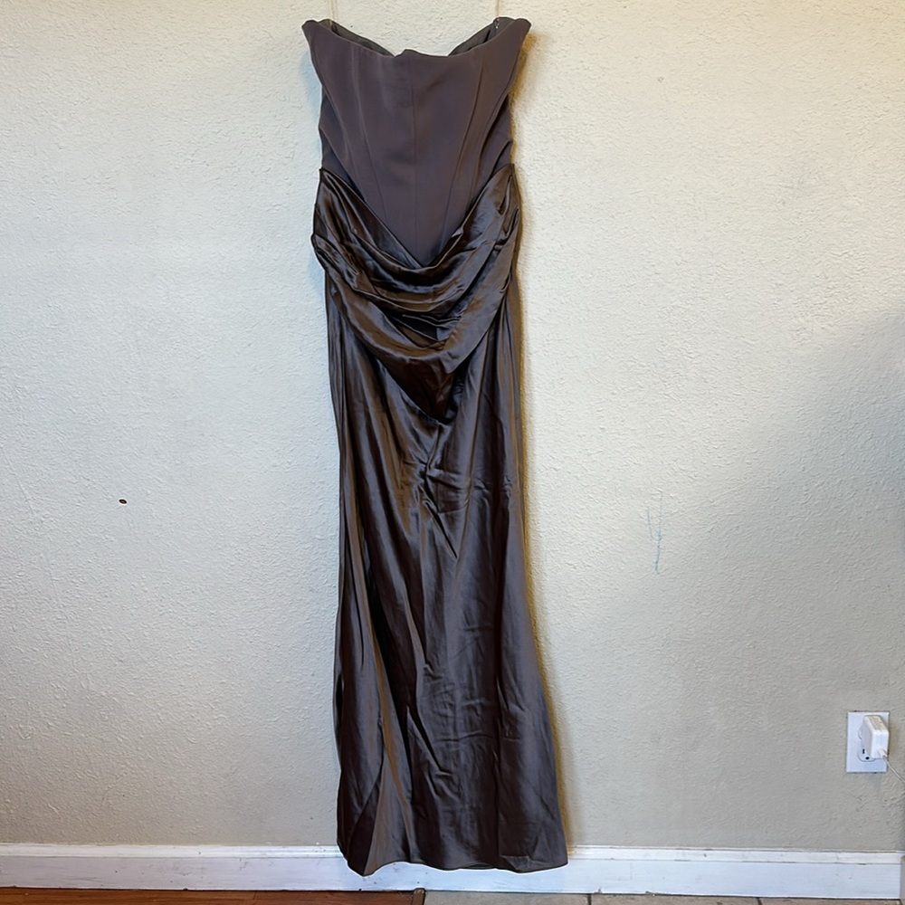 House of Cb Persephone' Smoke Strapless Corset Maxi Dress XL A-C - Picture 6 of 17